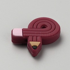 Pencil Shape Food Grade Eco-Friendly Silicone Focal Beads&nbsp;LS-SIL-SZC0005-06A