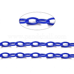 不透明なアクリルアズキチェーン  ミックスカラー  13x7.5x1.5mm  約1.67フィート（0.51m）/連&nbsp;CHAC-P001-02