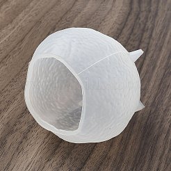 3D レモン DIY シリコン キャンドル モールド  レジン型  UVレジン用  エポキシ樹脂工芸品作り  ホワイト  59x61.5mm&nbsp;SIMO-G010-08A