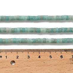 天然石アマゾナイトビーズ連売り  艶消し  ディスクビーズ  ヒシビーズ  4.5x2.5mm  穴：1mm  約156~157個/連  14.76~14.96（37.5~38センチメートル）&nbsp;G-P575-B41-4x2mm