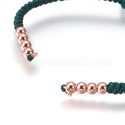 Nylon Cord Braided Bead Bracelets Making&nbsp;BJEW-F360-FRG02