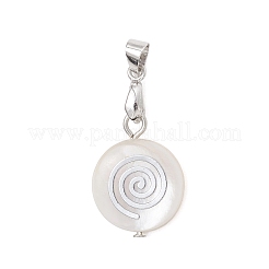 Natural Freshwater Shell Pendants&nbsp;PALLOY-JF05018
