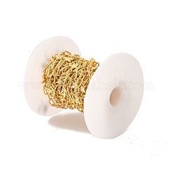 Rack Plating Brass Star & Rectangle Link Chains&nbsp;CHC-I040-10G