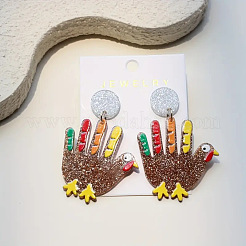 Acrylic Stud Dangle Earrings&nbsp;FS-WGB16BF-01