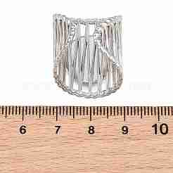 304ステンレス鋼製カフリング、リング部品  ラウンドパッドリングセッティング  ステンレス鋼色  25.5mm  18mm  トレイのサイズ：14mm&nbsp;SA-CBA098D-01P-D