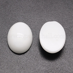 Oval Opaque Glass Cabochons&nbsp;G-K020-25x18mm-12