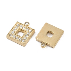 304 Stainless Steel Micro Pave Cubic Zirconia Pendants&nbsp;STAS-I325-025G-02