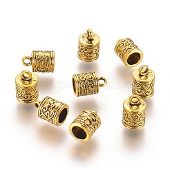 Tibetan Style Cord Ends&nbsp;TIBEP-LF10887YKG-AG-FF