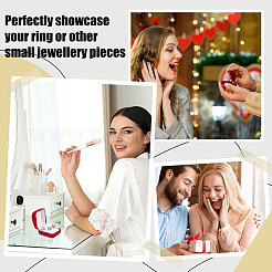 Portable Travel Velvet Jewelry Organizer Cases for Earrings and Necklace&nbsp;CON-WH0089-246B