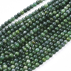 Natural African Jade Beads Strands&nbsp;G-K091-6mm