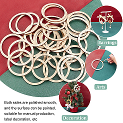 Unfinished Wooden Linking Rings&nbsp;WOOD-NB0001-98A