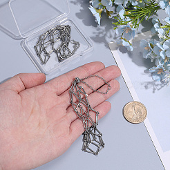 2Pcs 2 Styles 667 Stainless Steel Lipstick Macrame Pouch Holder Pendant Decorations&nbsp;HJEW-CP0001-48