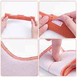 布とスポンジで安全なハードハット用汗止めバンド12個  サドルブラウン  245x40x14mm&nbsp;AJEW-WR0003-84