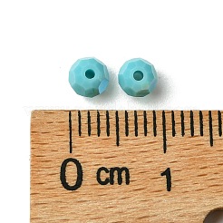 プレシオサ®クリスタルビーズ  チェコクリスタル  451 19 602 ラウンド  63030 200 ターコイズab  4mm  穴：1mm&nbsp;X-PRC-BB4-63030-200