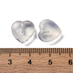オパールビーズ  片穴  ハート  12x12x5.3mm  穴：1mm&nbsp;G-Z066-08B