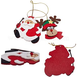 9Pcs 9 Style Felt Pendant Decorations&nbsp;FABR-GF0001-01