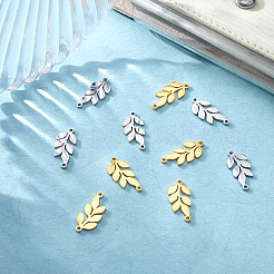 20Pcs 2 Colors 201 Stainless Steel Connector Charms&nbsp;STAS-BBC0001-25