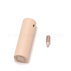 亜鉛合金コードの端部  エンドキャップ  ネジ付き  コラム  湯通しアーモンド  25x8mm  穴：1.8mm  内径：5.5mm&nbsp;FIND-WH0091-65B