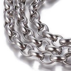 Tarnish Resistant 304 Stainless Steel Rolo Chains&nbsp;CHS-P007-02P