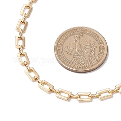 Brass Rectangle Link Chains Necklaces for Women&nbsp;NJEW-JN05145-01