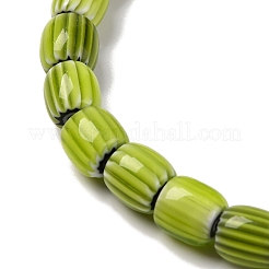 Handmade Lampwork Chevron Beads Strands&nbsp;LAMP-K041-01B-26