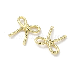 合金ペンダント  ラックめっき  蝶結び  ゴールドカラー  18x17x3.5mm  穴：5x3.5mm&nbsp;FIND-Z089-12G