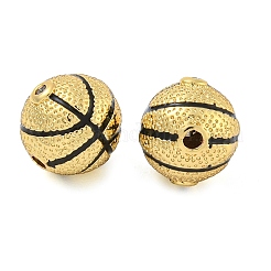 Basketball Rack Plating Brass Micro Pave Clear Cubic Zirconia Beads&nbsp;KK-Z063-50G