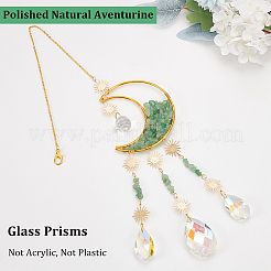 Crystal Chandelier Glass Teardrop Pendant Decorations&nbsp;HJEW-PH01778-03