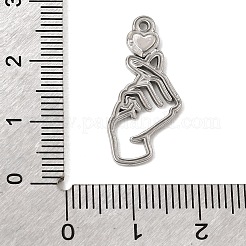 304 Stainless Steel Pendant Cabochon Settings&nbsp;SA-CBA9B1E-07P