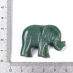 Natural Green Aventurine/Howlite/Snowflake Obsidian/Picture Jasper Carved Pendants&nbsp;G-K383-15