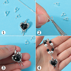 6Pcs 925 Sterling Silver Pendant Bails&nbsp;STER-SC0001-30