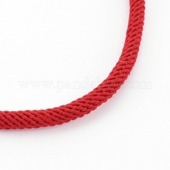Braided Cotton Cord Bracelet Making&nbsp;MAK-L018-03A-02-G