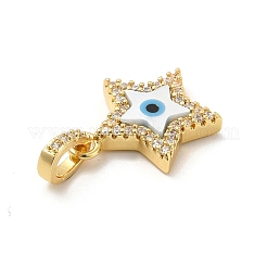 Brass Micro Pave Cubic Zirconia Pendants&nbsp;KK-C009-02A