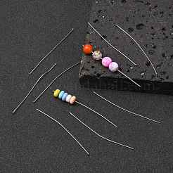 変色しにくい304ステンレススチール製フラットヘッドピン  ステンレス鋼色  65x0.7mm  21ゲージ  ヘッド：1.5mm&nbsp;STAS-R046-65mm