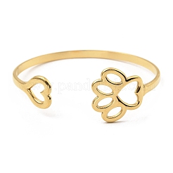 304 Stainless Steel Cuff Bangles&nbsp;BJEW-P302-07G