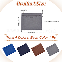 4Pcs 4 Colors Wool Felt Bag Organizer Inserts&nbsp;FIND-WR0007-27A