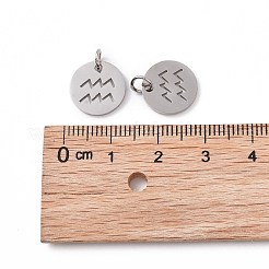 Non-Tarnish 304 Stainless Steel Charms&nbsp;STAS-Q201-T445-11S