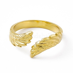 Ion Plating(IP) 304 Stainless Steel Cuff Ring for Women&nbsp;RJEW-C060-02G