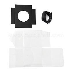 Transparent PET Cupcake Packing Boxes with Paper Base&nbsp;PL-CBA0AB9-01E