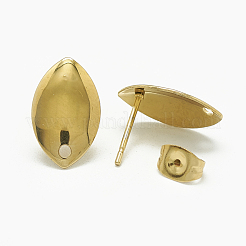 304 Stainless Steel Stud Earring Findings&nbsp;STAS-Q225-18G