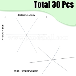 30Pcs Christmas Snowflake Iron Wire Forms&nbsp;IFIN-SC0001-98A