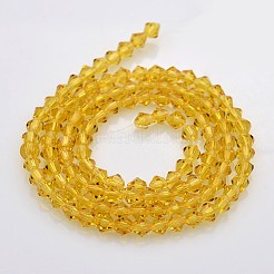 Bicone Glass Beads Strands&nbsp;EGLA-P016-4mm-07