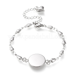 Tarnish Resistant Valentine's Day 304 Stainless Steel Bracelet Making&nbsp;STAS-L248-007P-B