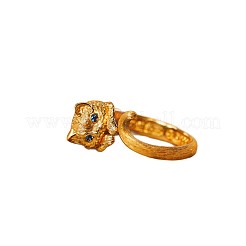 Brass Micro Pave Cubic Zirconia Cuff Open Rings for Women&nbsp;WG88760-01