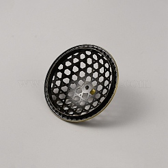 亜鉛合金メッシュ蓋  香炉椀用  ラウンド  アンティークブロンズ  78x33mm&nbsp;AJEW-WH0166-99AB