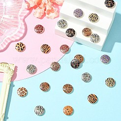 ウッドボタン  2穴  フラットラウンド  サドルブラウン  15x4mm  穴：2mm  100個/セット&nbsp;BUTT-CJC0002-03A
