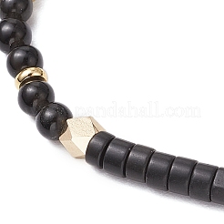 Natural Obsidian Braided Bead Bracelets&nbsp;BJEW-JB11241-05