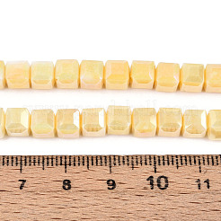 Anti-Tarnish Electroplate Glass Beads Strands&nbsp;GLAA-T025-6mm-10I