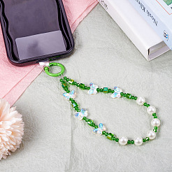 Resin Beads Mobile Straps&nbsp;AJEW-TAC0006-10B