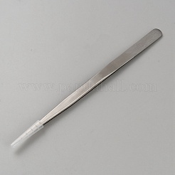 変色しない201ステンレススチール製エルボピンセット  ステンレス鋼色  14.1x0.8x0.15~1.7cm&nbsp;LS-TOOL-WH20006-02A